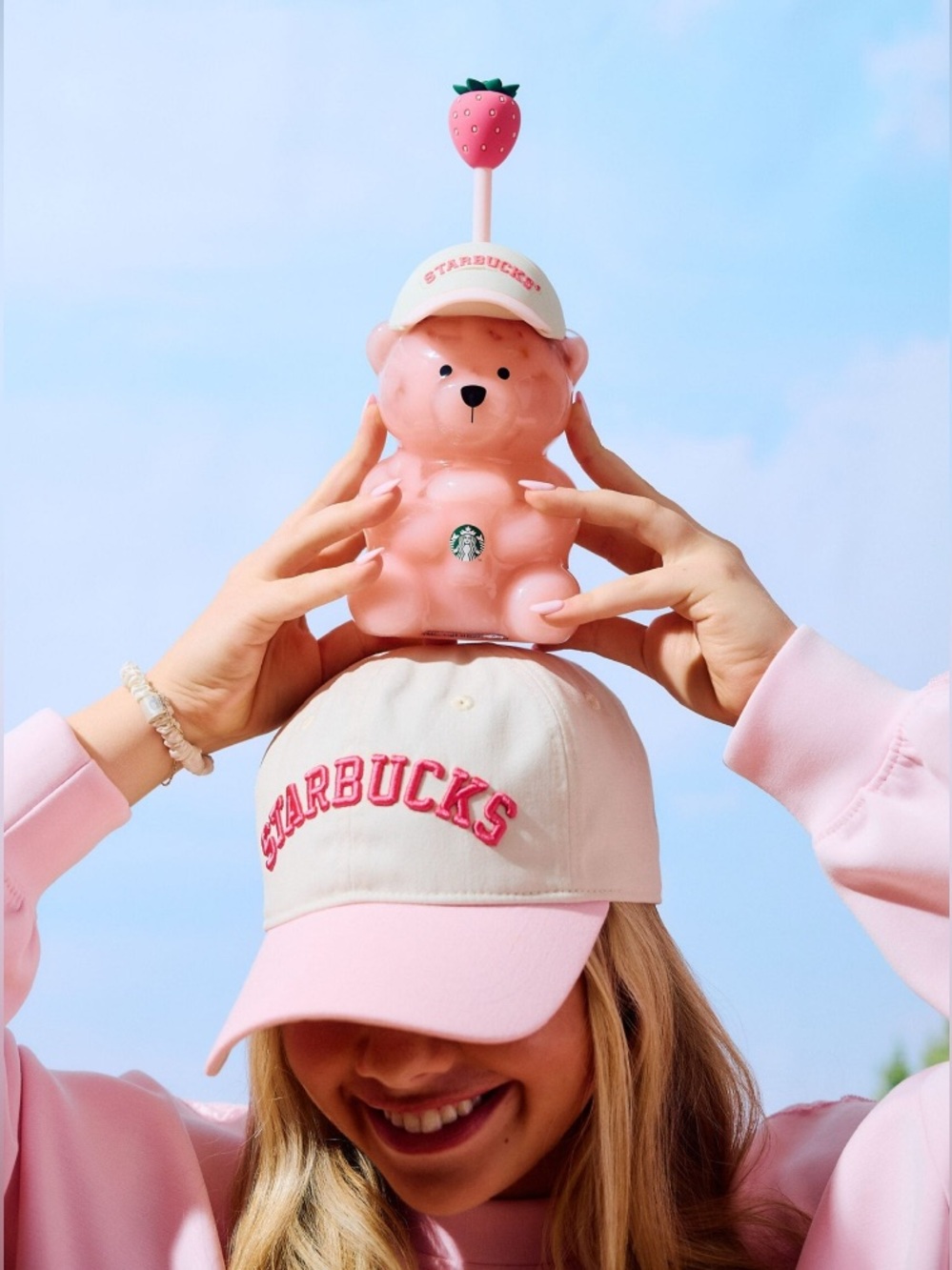2026 Starbucks Pink Bearista Bear Glass Cold Cup - Picture 7 of 7